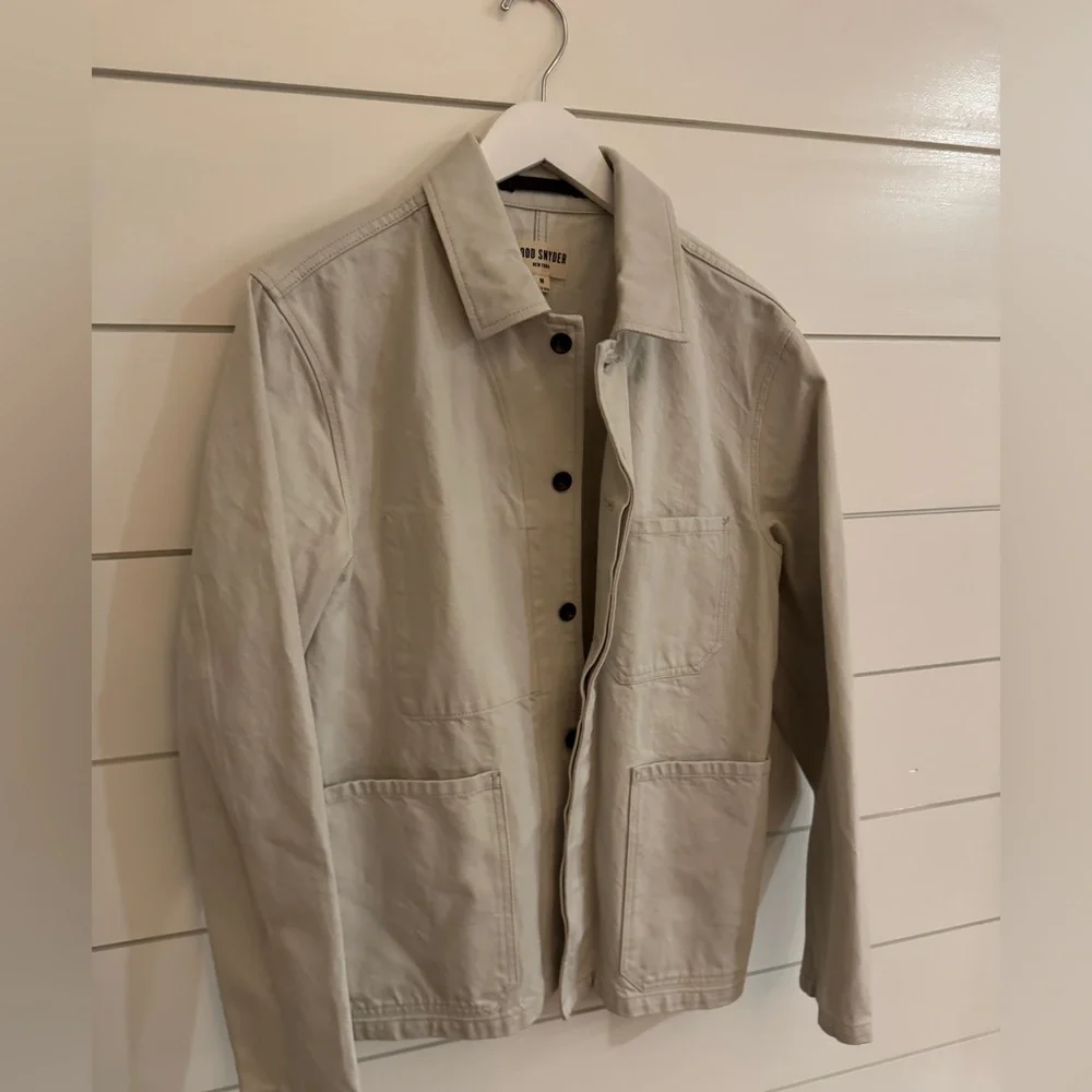 Todd Snyder LIGHTWEIGHT JAPANESE SELVEDGE CHORE COAT size M in canvas - Picture 7 of 7